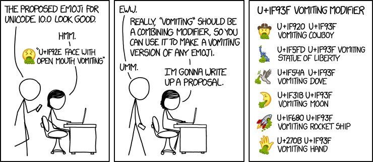 xkcd vomiting emoji cartoon